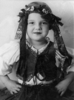 Liesel Christ als Sechsjährige