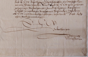 Unterschrift von Johann Marsteller